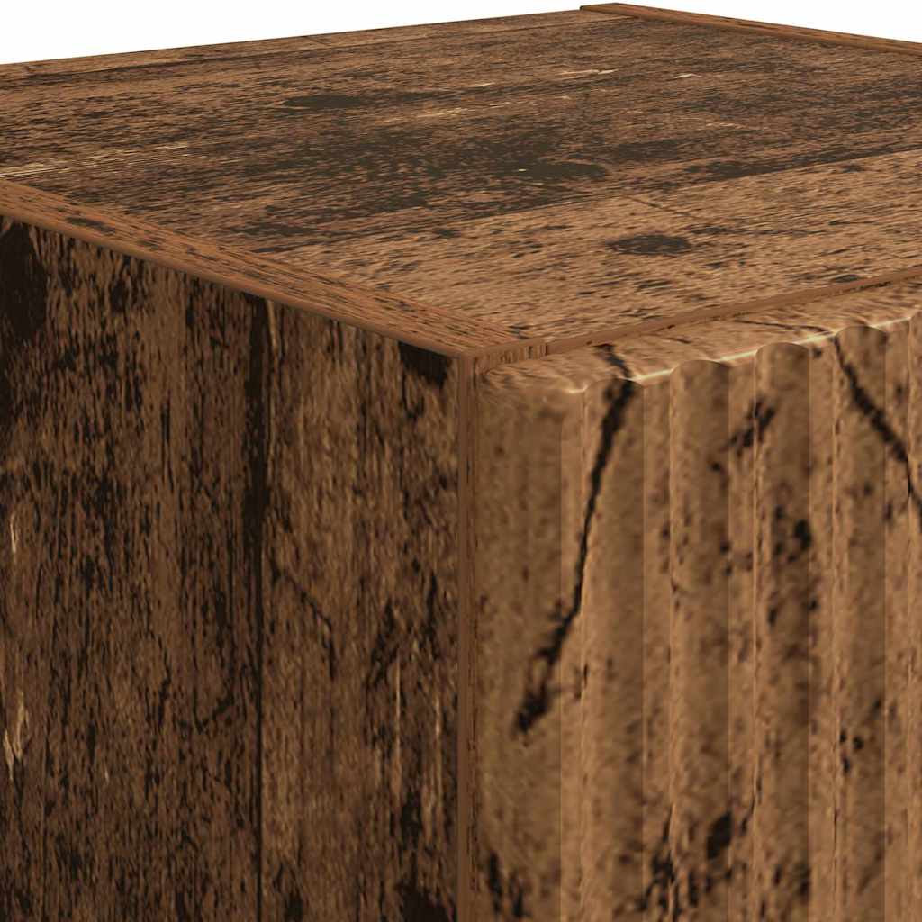 vidaXL TV Wall Cabinet Old Wood 30 x 31 x 100 cm Engineered Wood