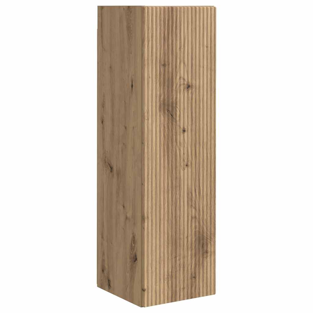 vidaXL TV Wall Cabinet 30 x 31 x 100 cm Artisian Oak Engineered Wood