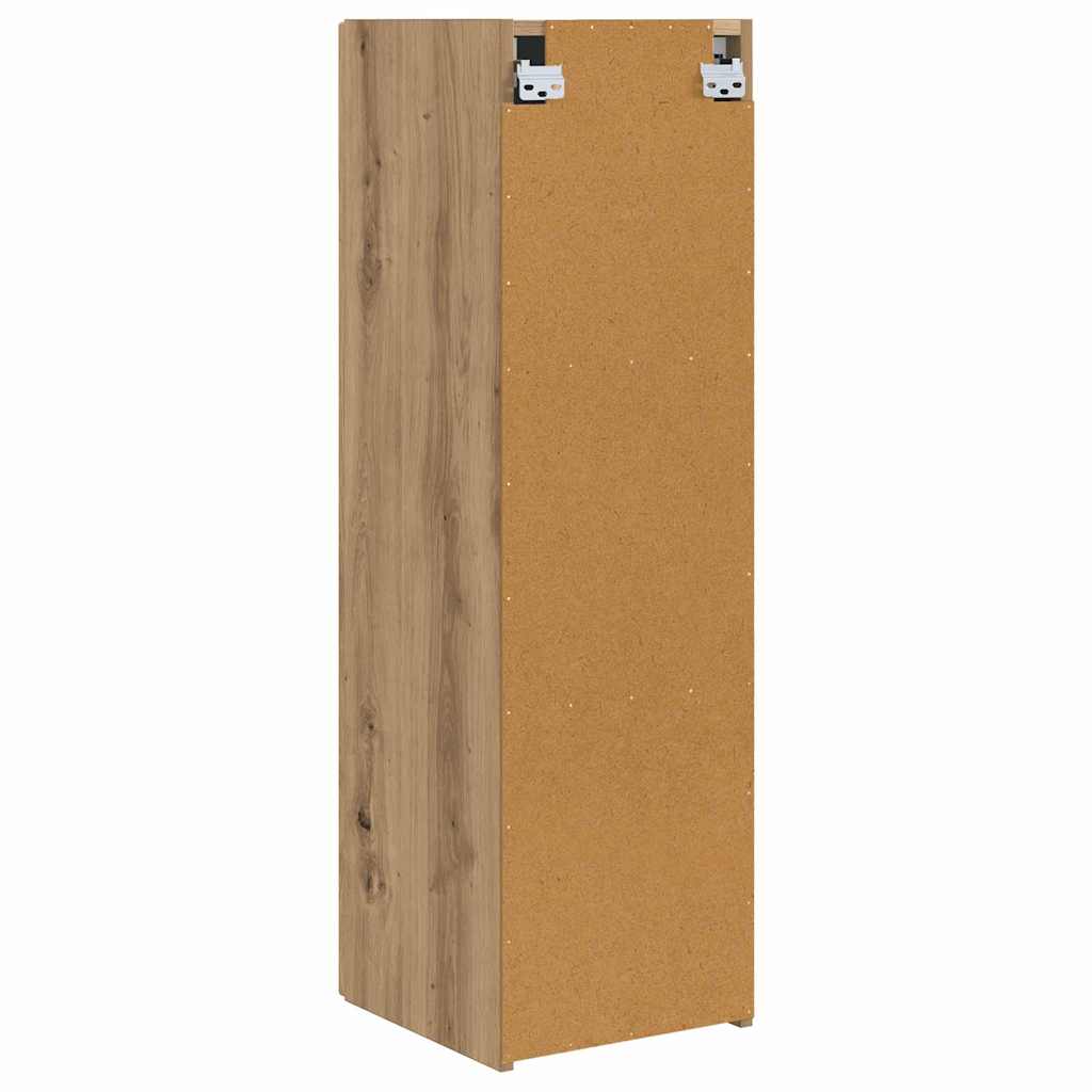 vidaXL TV Wall Cabinet 30 x 31 x 100 cm Artisian Oak Engineered Wood