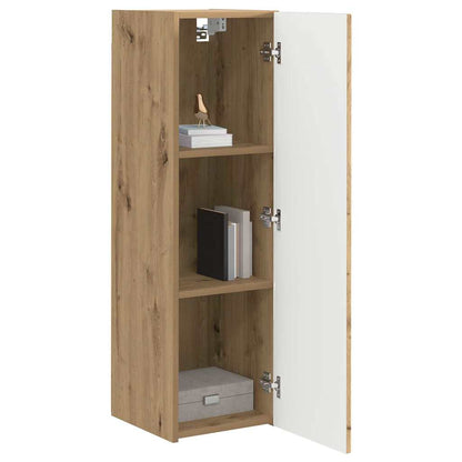 vidaXL TV Wall Cabinet 30 x 31 x 100 cm Artisian Oak Engineered Wood
