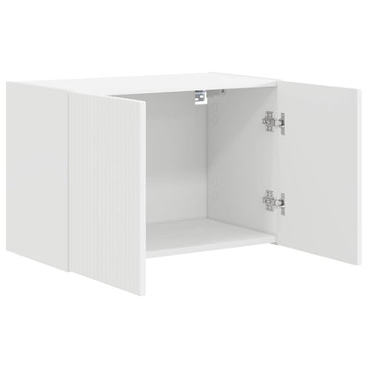 vidaXL TV Wall Cabinet White 59.5 x 31 x 40 cm Engineered Wood