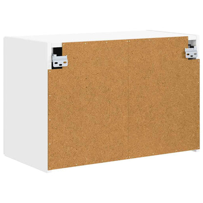vidaXL TV Wall Cabinet White 59.5 x 31 x 40 cm Engineered Wood