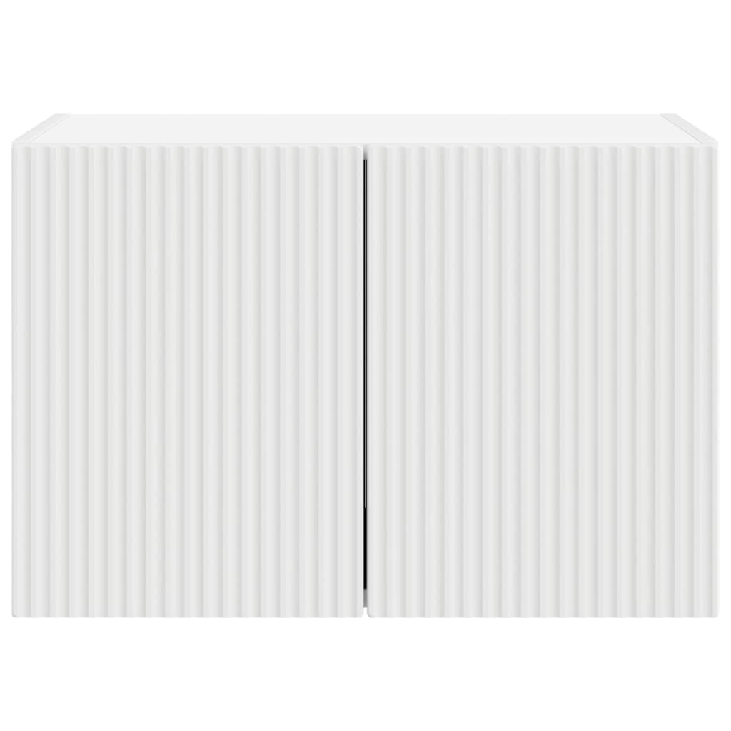 vidaXL TV Wall Cabinet White 59.5 x 31 x 40 cm Engineered Wood