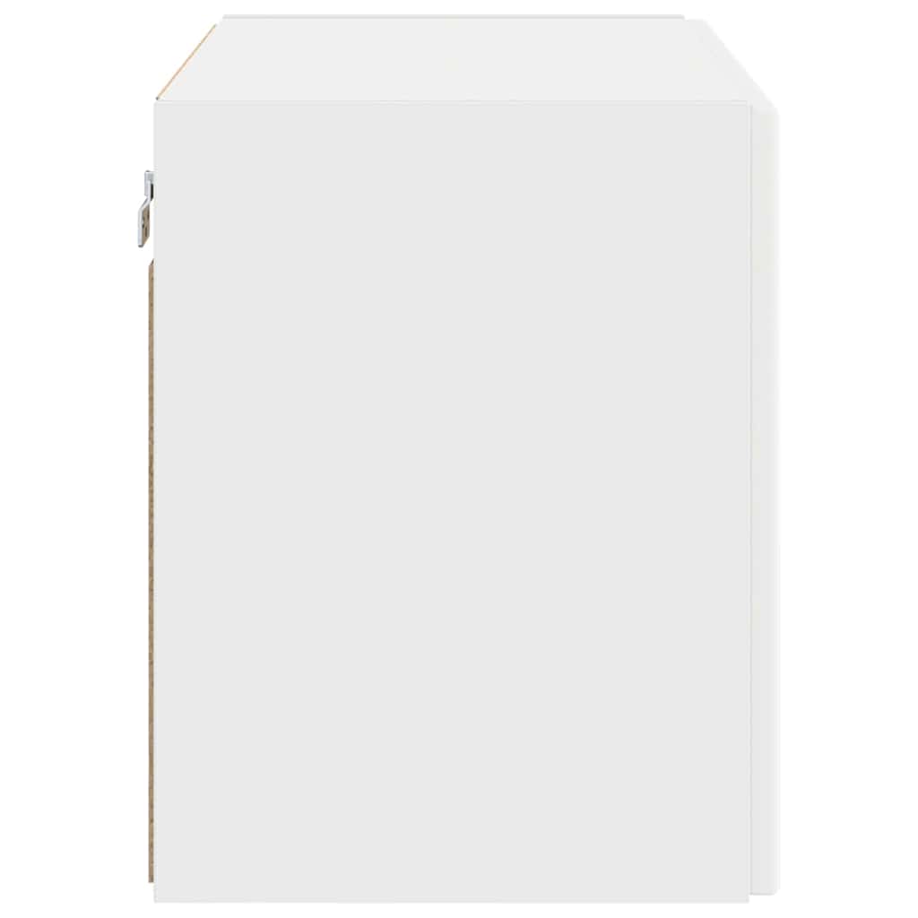 vidaXL TV Wall Cabinet White 59.5 x 31 x 40 cm Engineered Wood