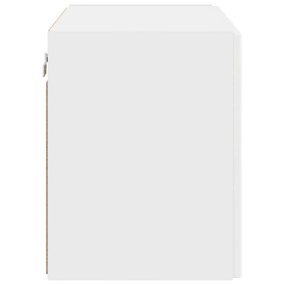 vidaXL TV Wall Cabinet White 59.5 x 31 x 40 cm Engineered Wood