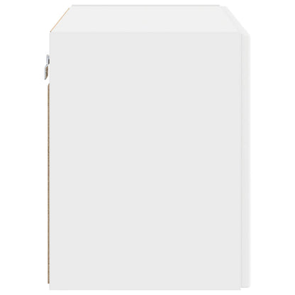 vidaXL TV Wall Cabinet White 59.5 x 31 x 40 cm Engineered Wood