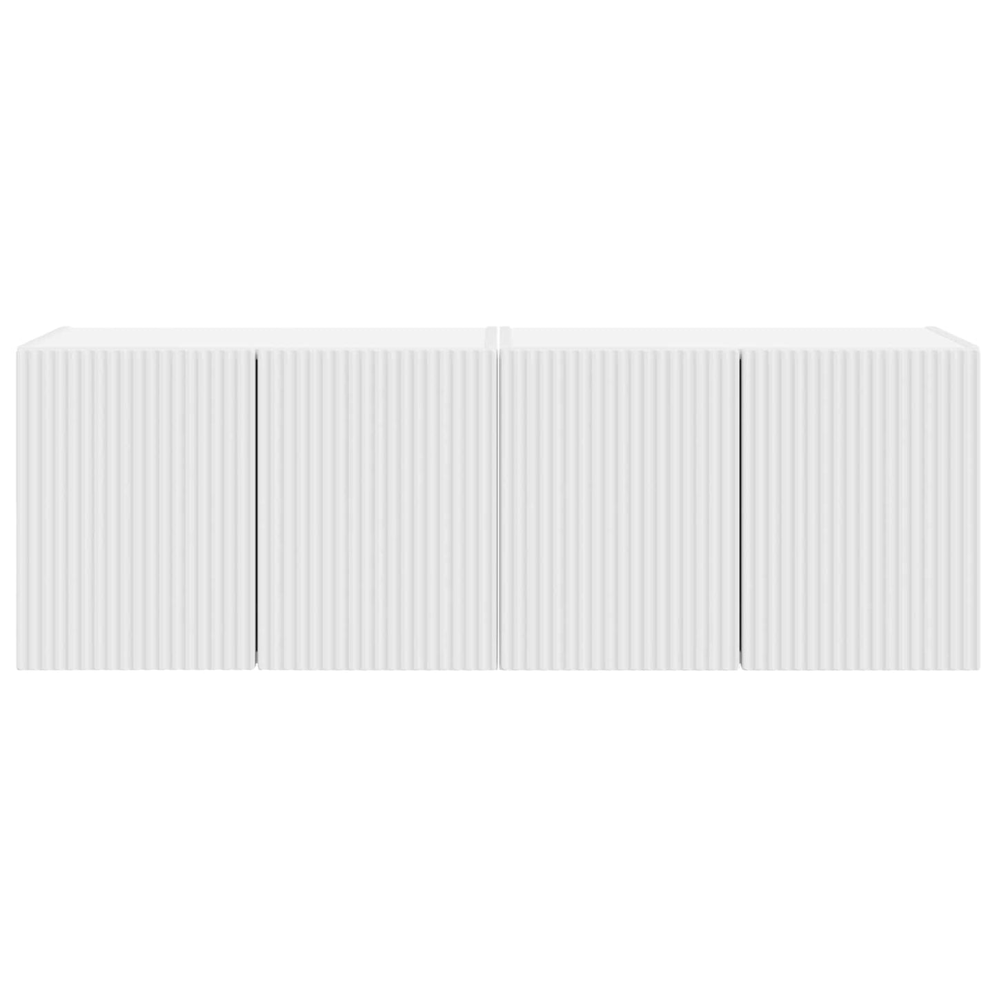 vidaXL TV Wall Cabinet 2 pcs White 59.5 x 31 x 40 cm Engineered Wood
