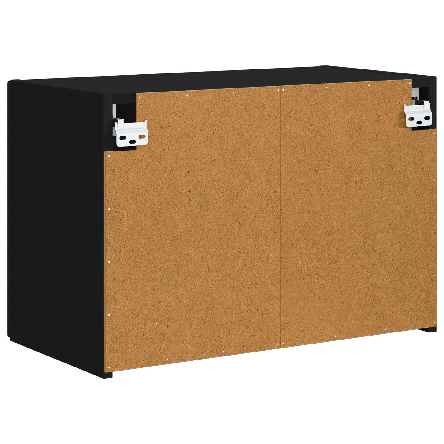 vidaXL TV Wall Cabinet Black 59.5 x 31 x 40 cm Engineered Wood