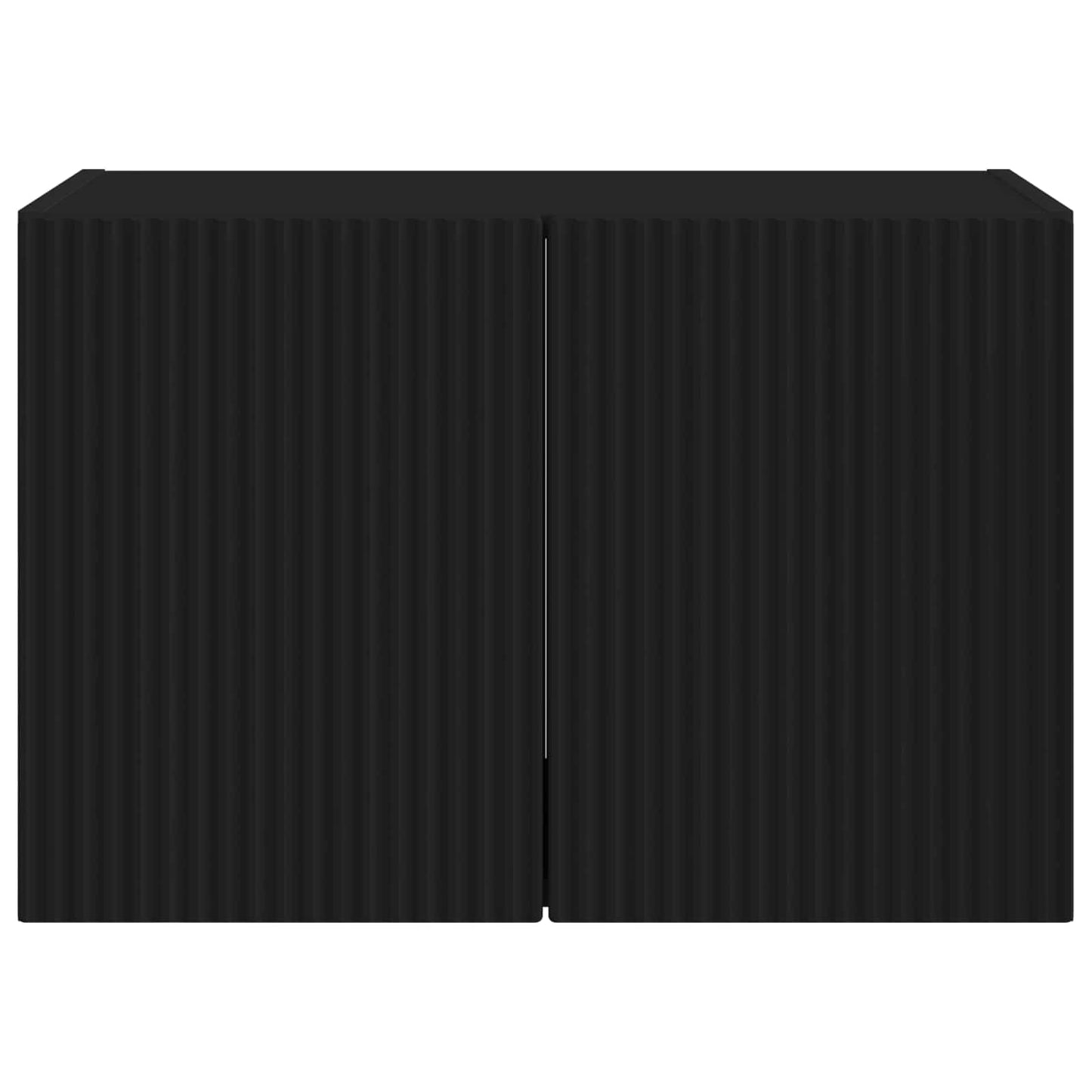 vidaXL TV Wall Cabinet Black 59.5 x 31 x 40 cm Engineered Wood