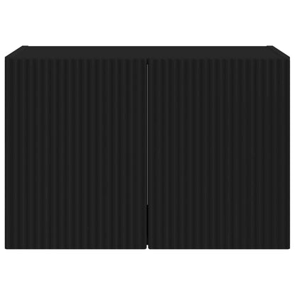 vidaXL TV Wall Cabinet Black 59.5 x 31 x 40 cm Engineered Wood