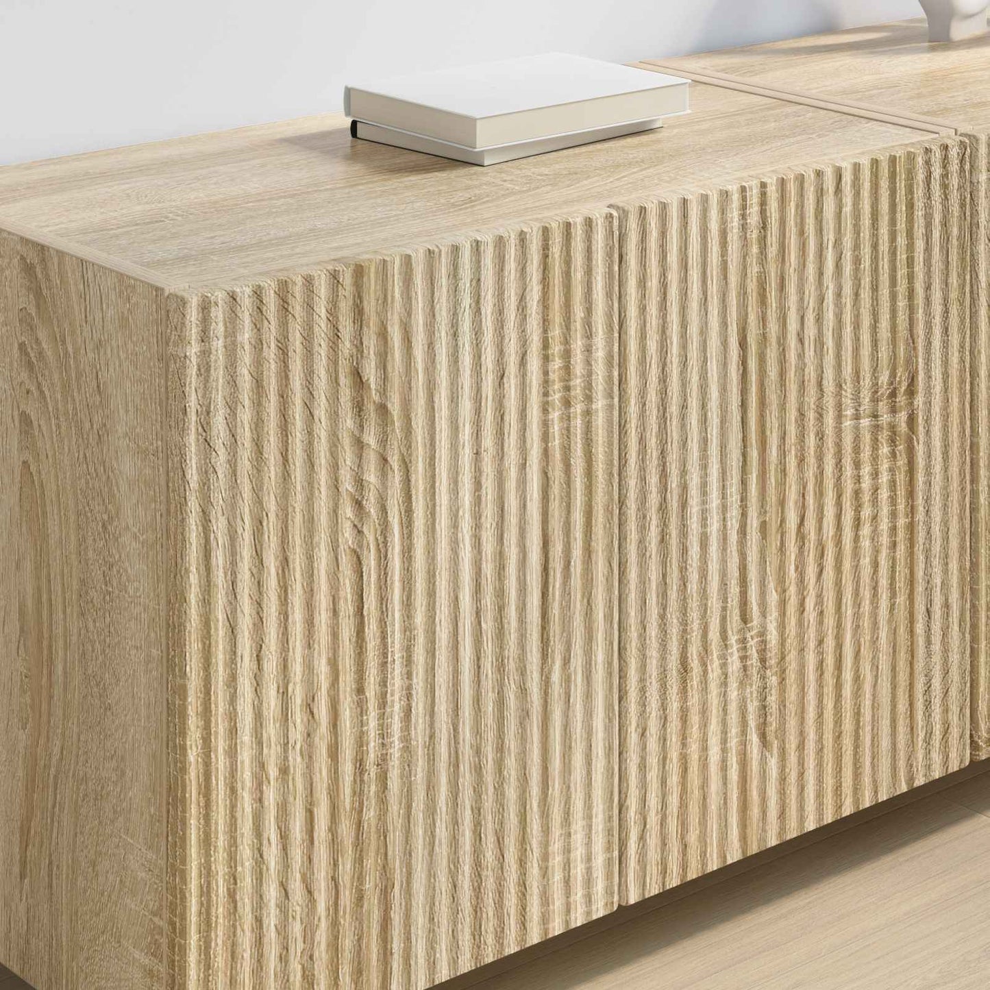 vidaXL TV Wall Cabinet Sonoma Oak 59.5 x 31 x 40 cm Engineered Wood