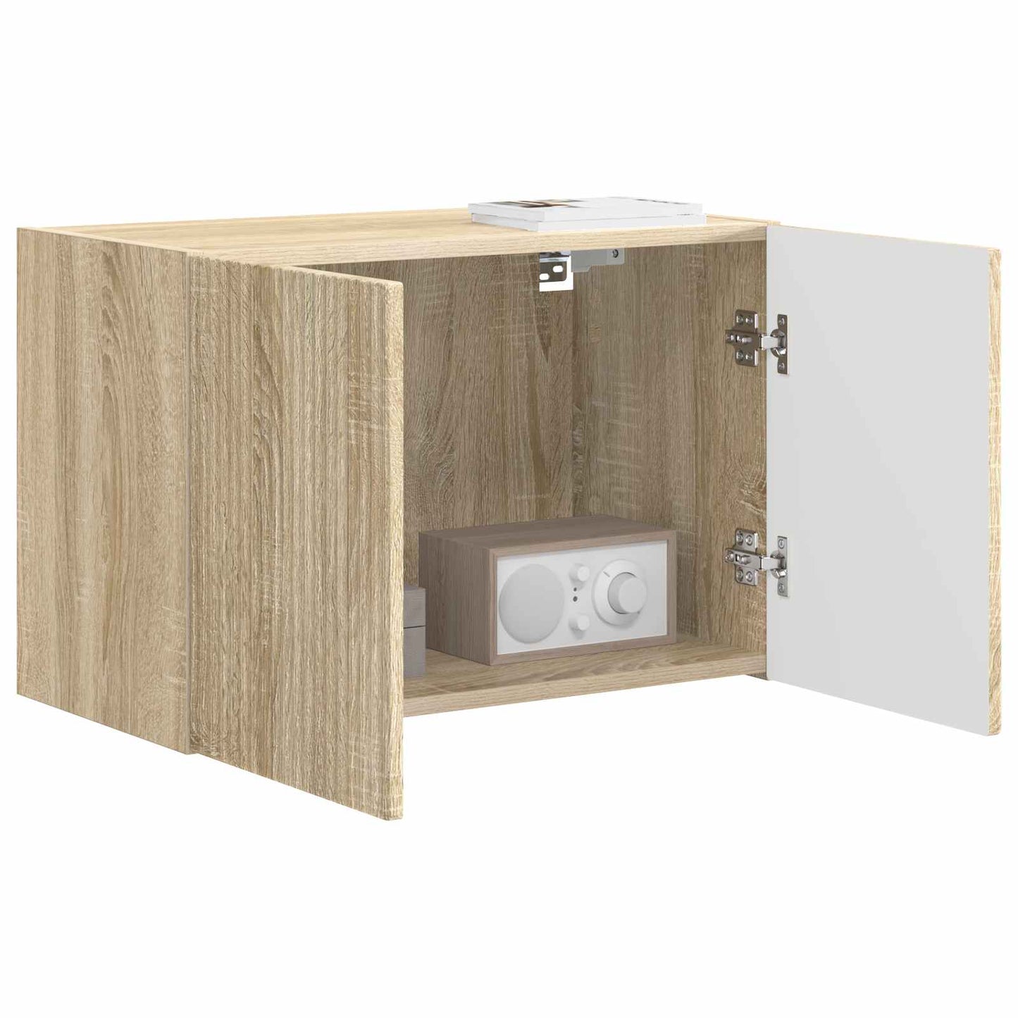 vidaXL TV Wall Cabinet Sonoma Oak 59.5 x 31 x 40 cm Engineered Wood
