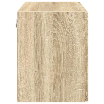 vidaXL TV Wall Cabinet Sonoma Oak 59.5 x 31 x 40 cm Engineered Wood