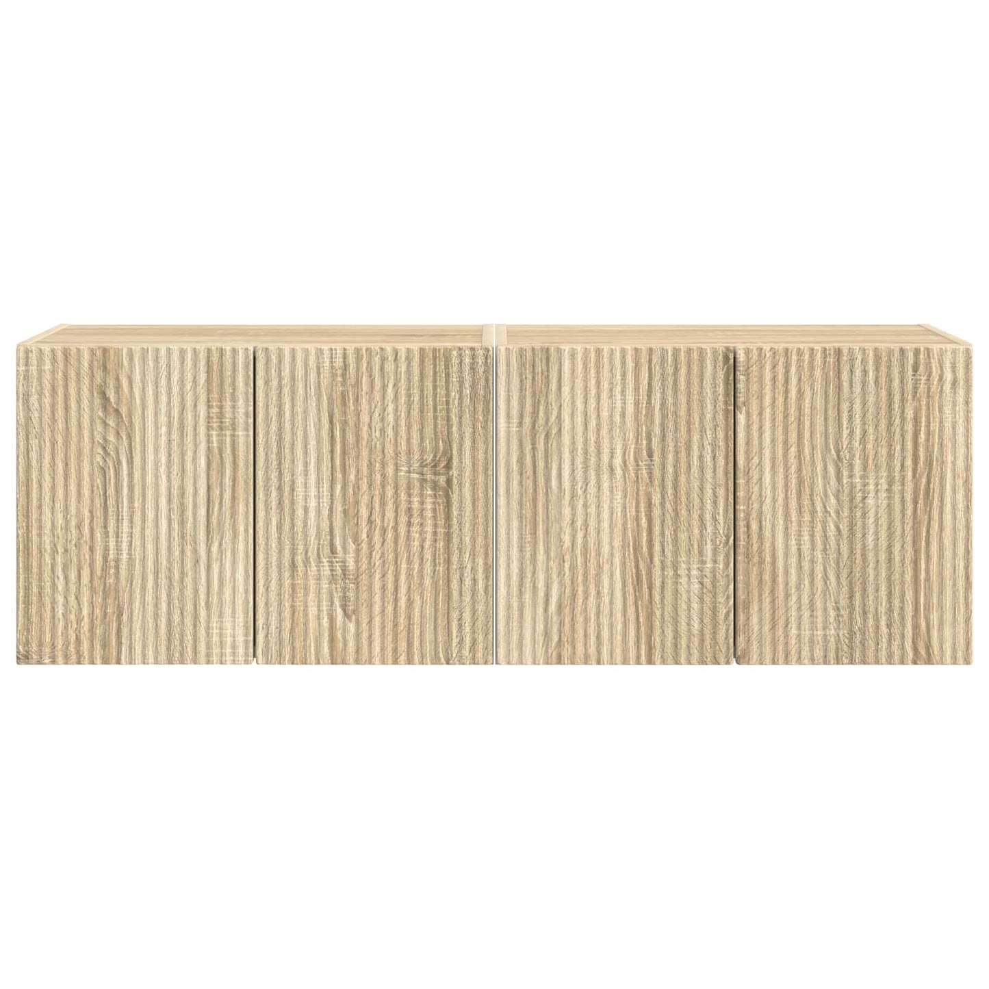 vidaXL TV Wall Cabinet Wall-mounted 2 pcs Sonoma Oak 59.5 x 31 x 40 cm