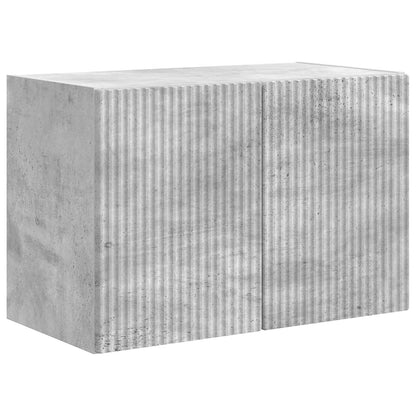 vidaXL TV Wall Cabinet Concrete Grey 59.5 x 31 x 40 cm Engineered Wood