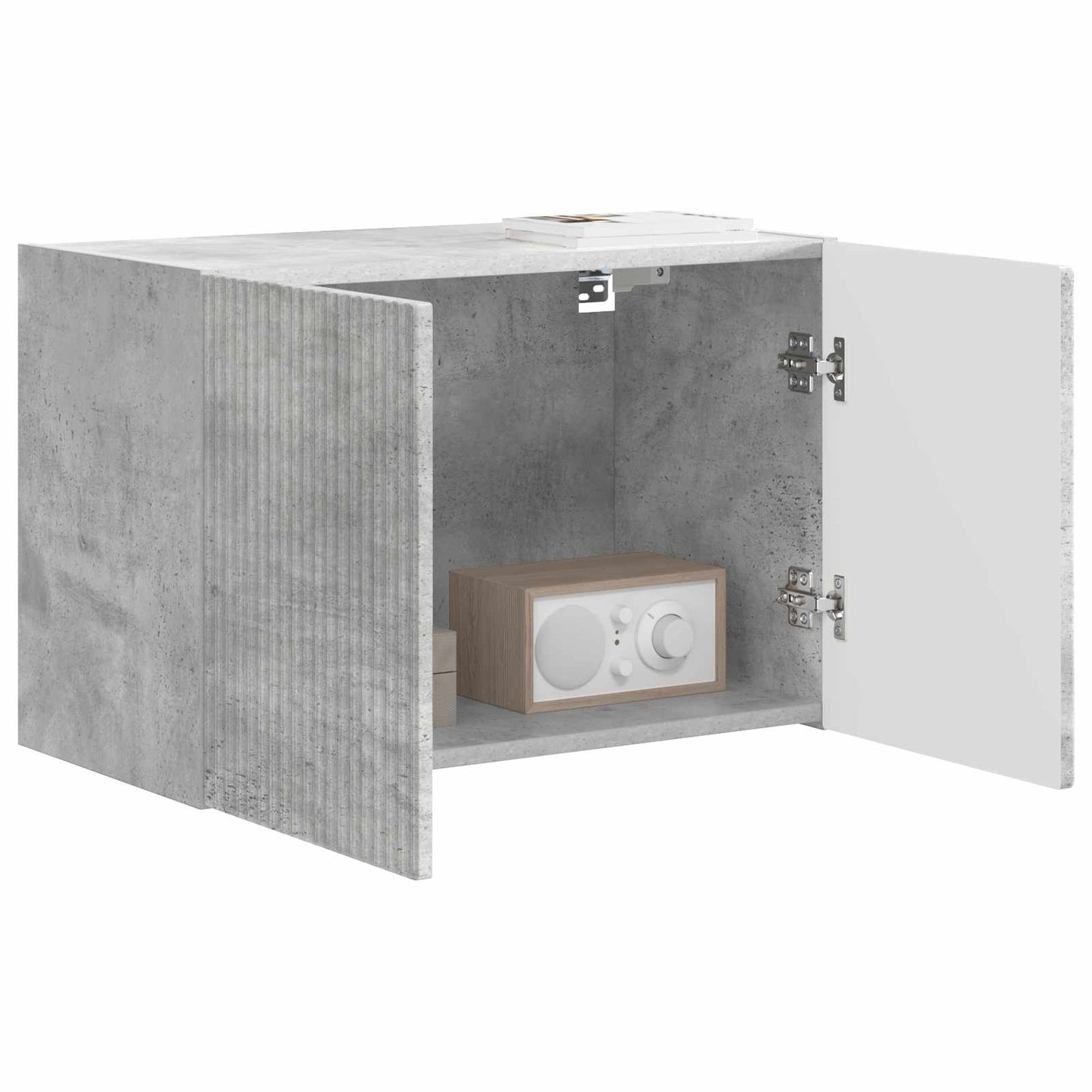 vidaXL TV Wall Cabinet Concrete Grey 59.5 x 31 x 40 cm Engineered Wood