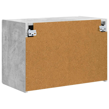 vidaXL TV Wall Cabinet Concrete Grey 59.5 x 31 x 40 cm Engineered Wood