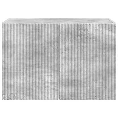 vidaXL TV Wall Cabinet Concrete Grey 59.5 x 31 x 40 cm Engineered Wood
