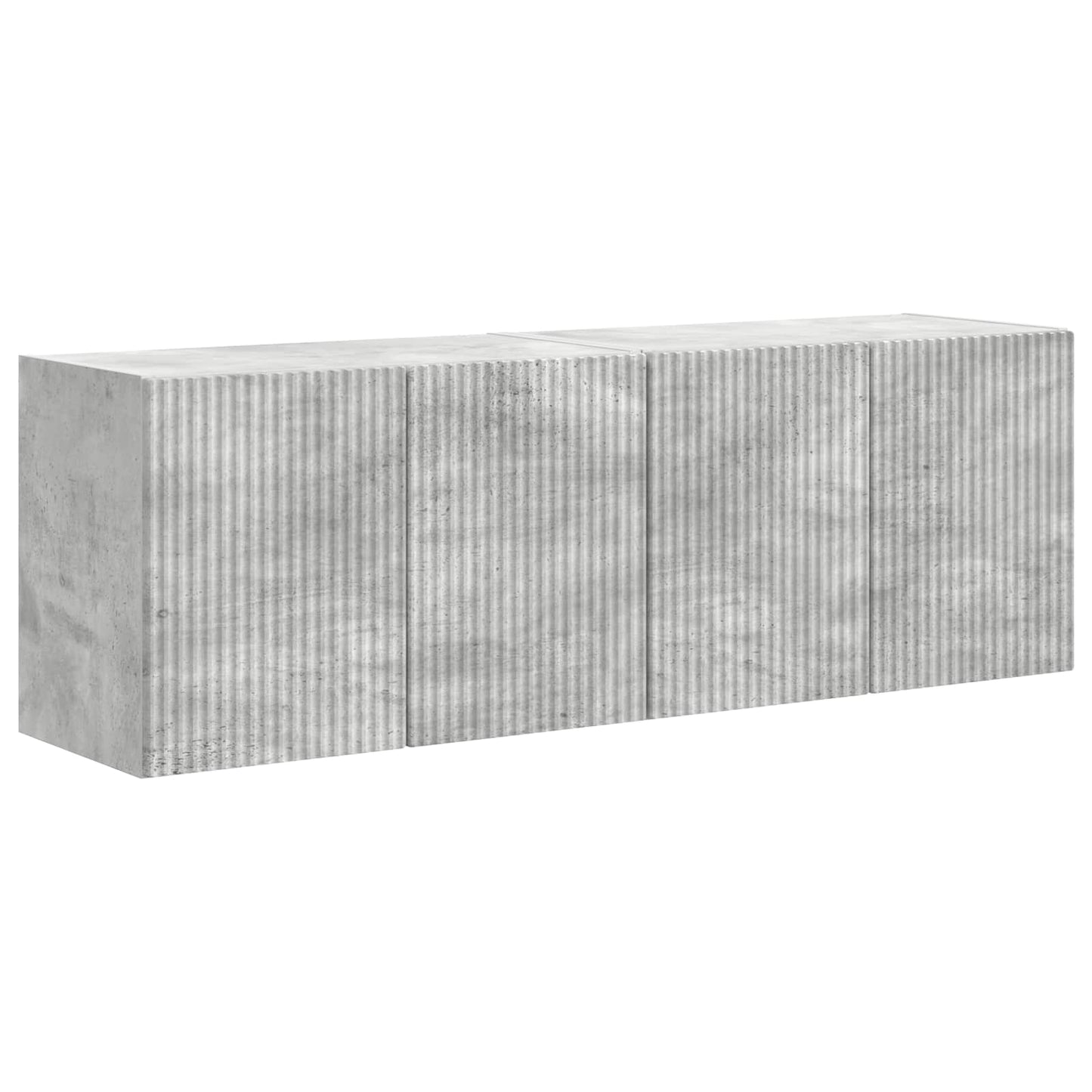 vidaXL TV Wall Cabinet 2 pcs Concrete Grey 59.5 x 31 x 40 cm