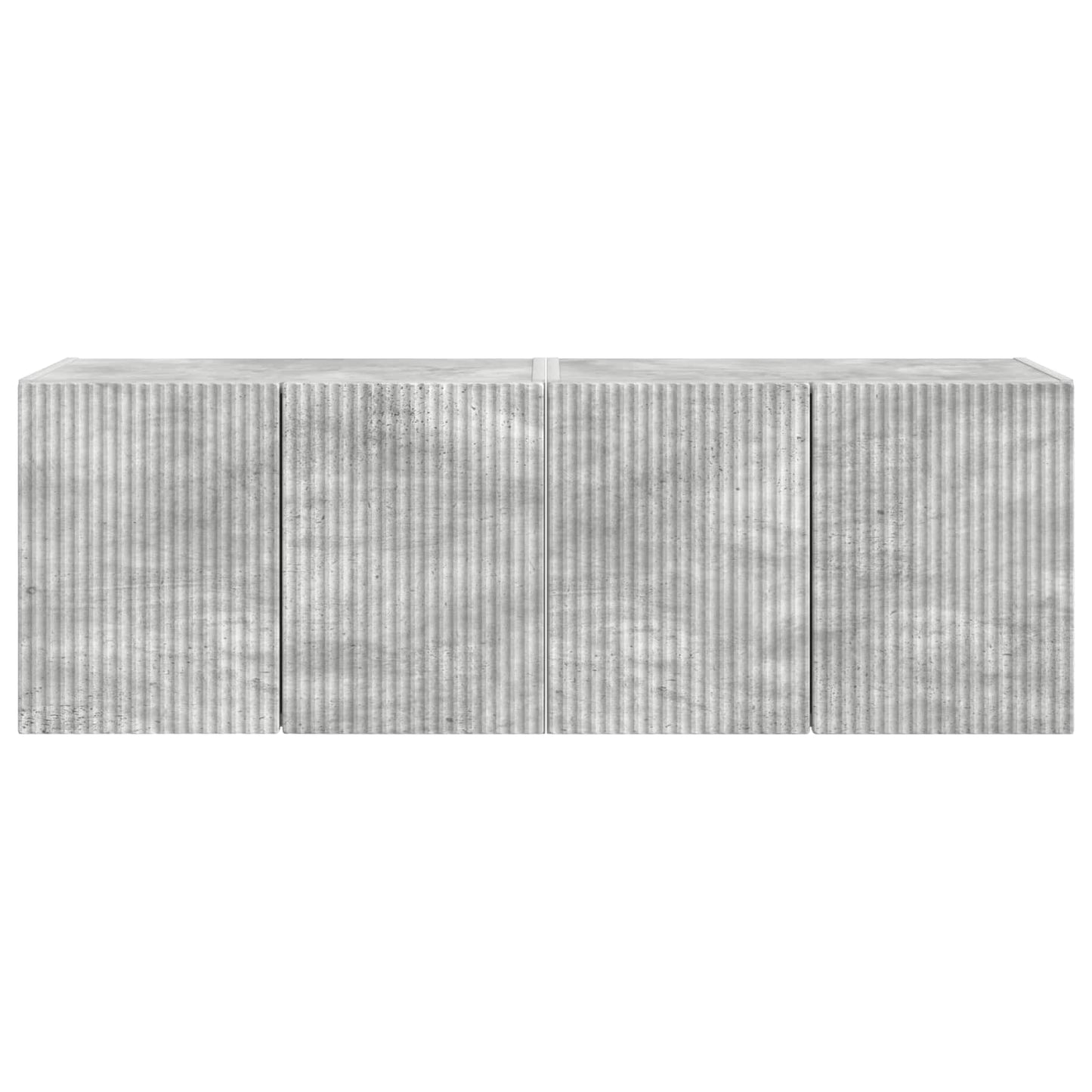 vidaXL TV Wall Cabinet 2 pcs Concrete Grey 59.5 x 31 x 40 cm