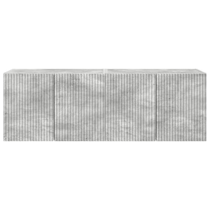 vidaXL TV Wall Cabinet 2 pcs Concrete Grey 59.5 x 31 x 40 cm