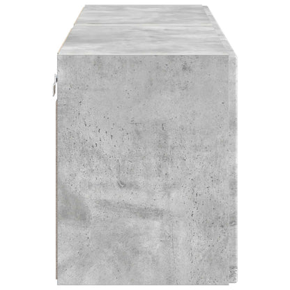 vidaXL TV Wall Cabinet 2 pcs Concrete Grey 59.5 x 31 x 40 cm