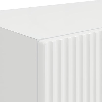 vidaXL TV Wall Cabinet Wall-mounted High Gloss White 59.5 x 31 x 40 cm