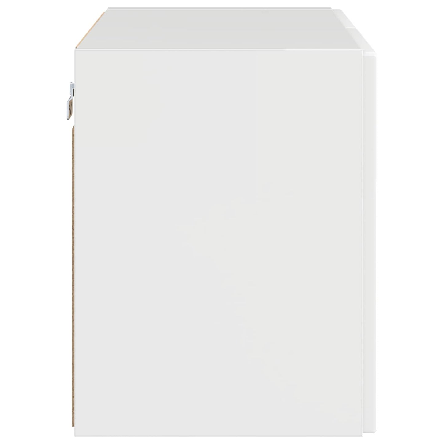 vidaXL TV Wall Cabinet Wall-mounted High Gloss White 59.5 x 31 x 40 cm