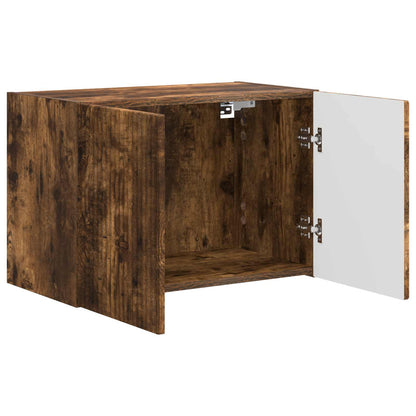 vidaXL TV Wall Cabinet Smoked Oak 59.5 x 31 x 40 cm Engineered Wood
