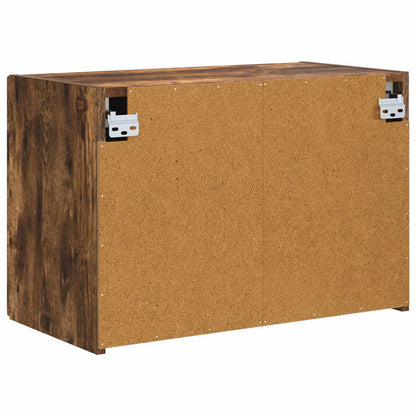 vidaXL TV Wall Cabinet Smoked Oak 59.5 x 31 x 40 cm Engineered Wood