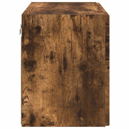 vidaXL TV Wall Cabinet Smoked Oak 59.5 x 31 x 40 cm Engineered Wood