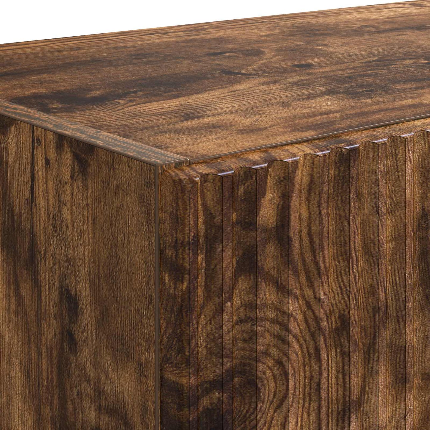 vidaXL TV Wall Cabinet Wall-mounted 2 pcs Smoked Oak 59.5 x 31 x 40 cm