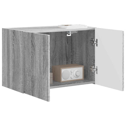 vidaXL TV Wall Cabinet Grey Sonoma 59.5 x 31 x 40 cm Engineered Wood