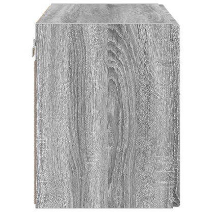 vidaXL TV Wall Cabinet Grey Sonoma 59.5 x 31 x 40 cm Engineered Wood