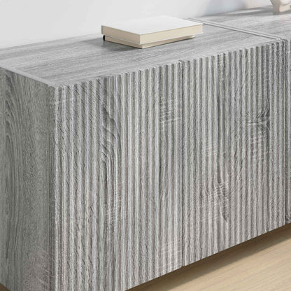 vidaXL TV Wall Cabinet 2 pcs Grey Sonoma 59.5 x 31 x 40 cm