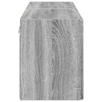 vidaXL TV Wall Cabinet 2 pcs Grey Sonoma 59.5 x 31 x 40 cm