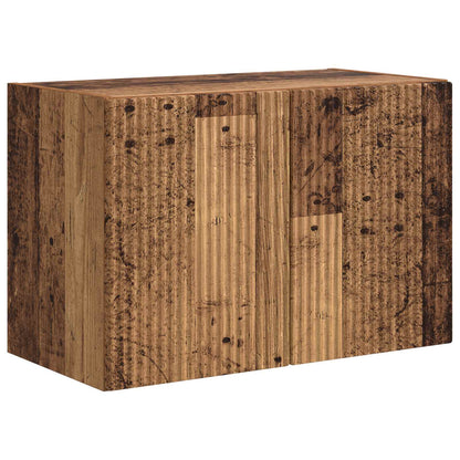 vidaXL TV Wall Cabinet Old Wood 59.5 x 31 x 40 cm Engineered Wood