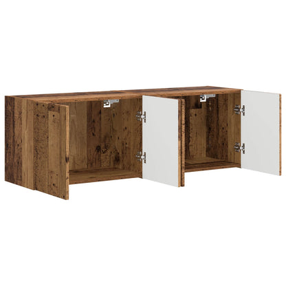 vidaXL TV Wall Cabinet 2 pcs Old Wood Engineered Wood