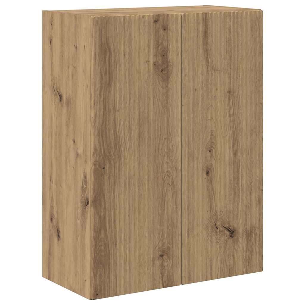 vidaXL TV Wall Cabinet White 59.5 x 31 x 60 cm Engineered Wood