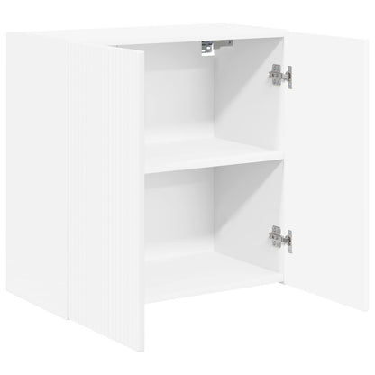 vidaXL TV Wall Cabinet 59.5 x 31 x 60 cm White Engineered Wood