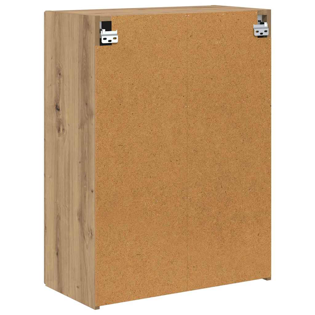 vidaXL TV Wall Cabinet White 59.5 x 31 x 60 cm Engineered Wood