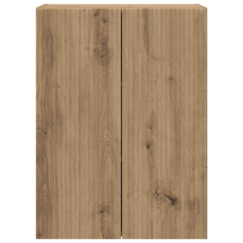 vidaXL TV Wall Cabinet White 59.5 x 31 x 60 cm Engineered Wood