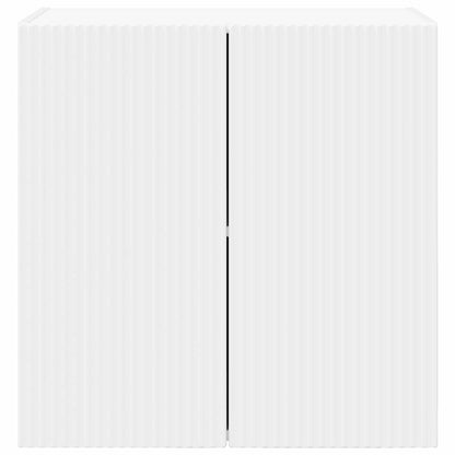 vidaXL TV Wall Cabinet 59.5 x 31 x 60 cm White Engineered Wood