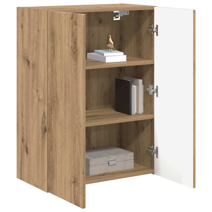 vidaXL TV Wall Cabinet White 59.5 x 31 x 60 cm Engineered Wood