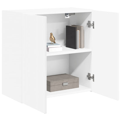 vidaXL TV Wall Cabinet 59.5 x 31 x 60 cm White Engineered Wood