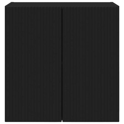 vidaXL TV Wall Cabinet Black 59.5 x 31 x 60 cm Engineered Wood