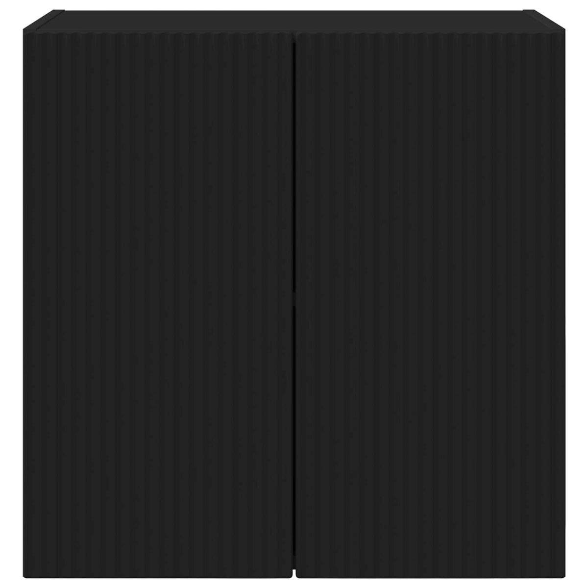vidaXL TV Wall Cabinet 59.5 x 31 x 60 cm Black Engineered Wood