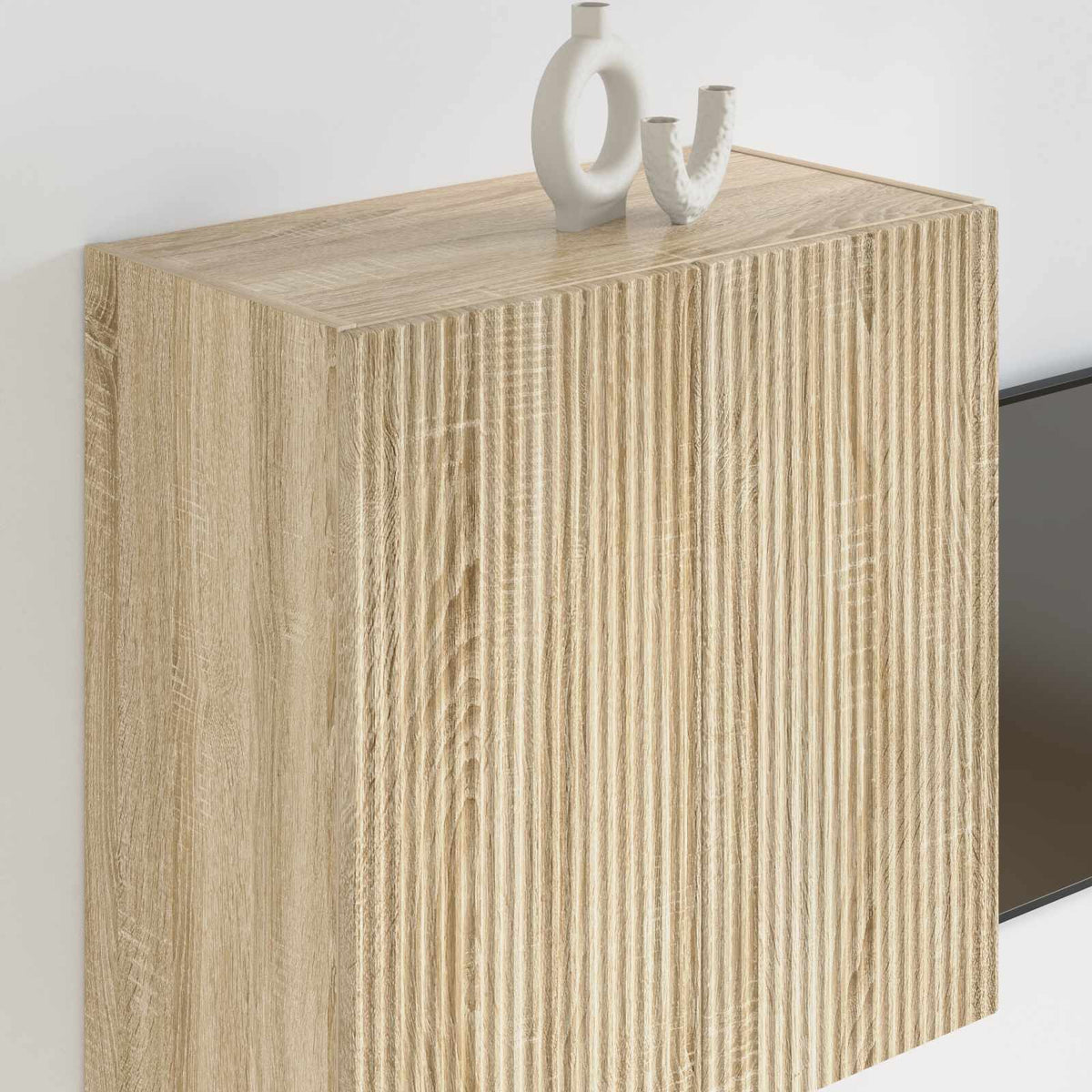 vidaXL TV Wall Cabinet 59.5 x 31 x 60 cm Sonoma Oak Engineered Wood