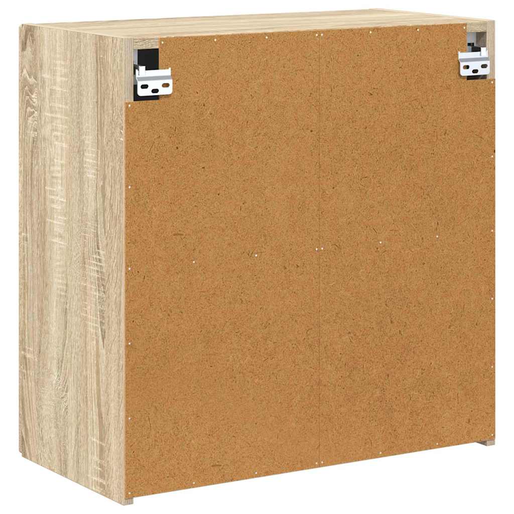 vidaXL TV Wall Cabinet Sonoma Oak 59.5 x 31 x 60 cm Engineered Wood