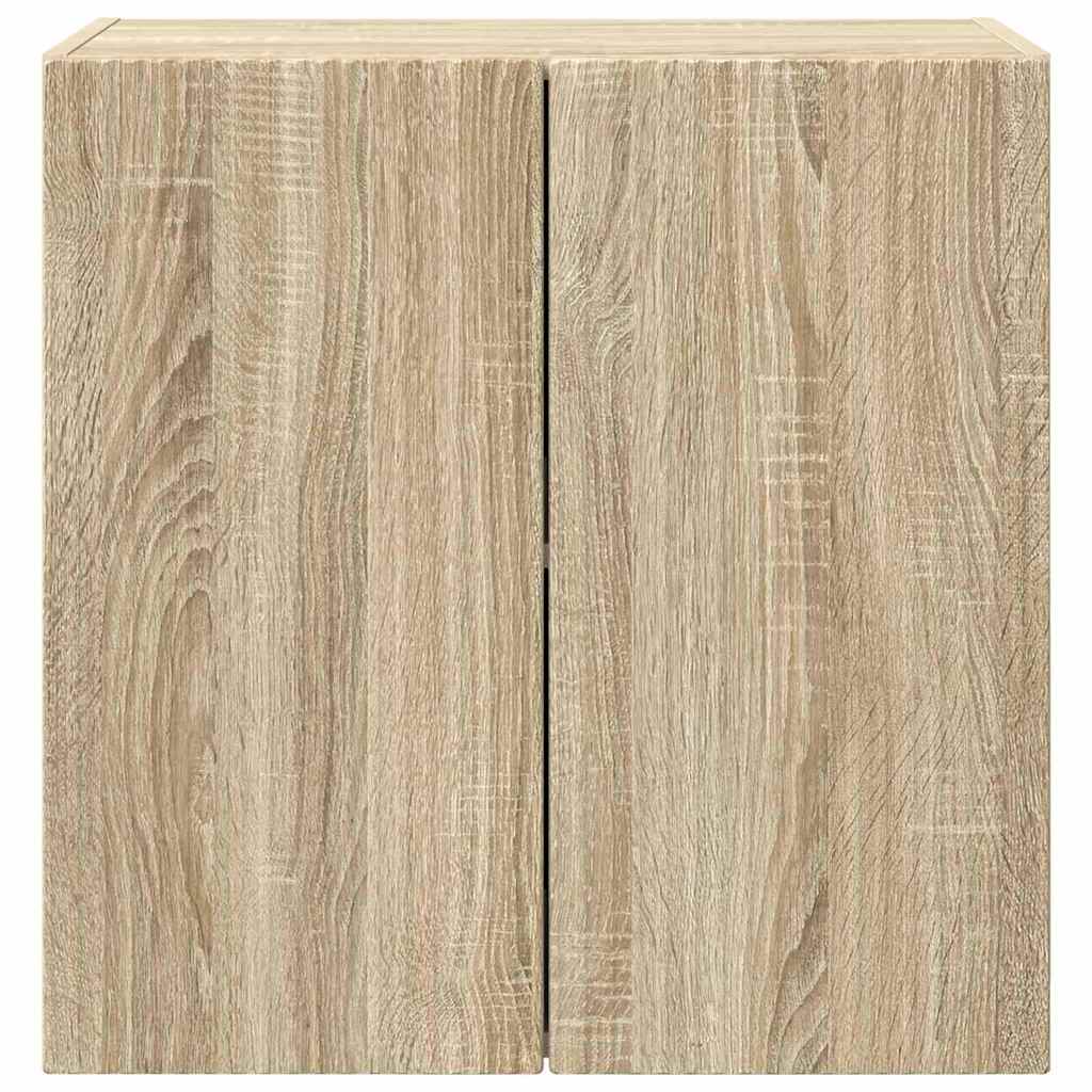 vidaXL TV Wall Cabinet Sonoma Oak 59.5 x 31 x 60 cm Engineered Wood